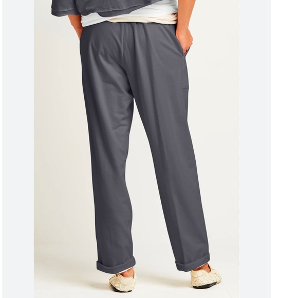 Planet by Lauren G French Terry Luxury Sweatpants Black - Picture 5 of 16